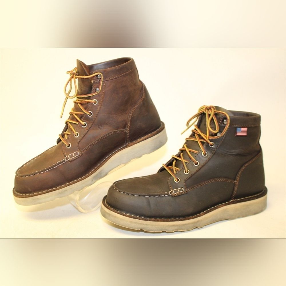Danner Bull Run Moc 6" ST USA Safety Construction Work Boots Mens Wide 9.5 EE